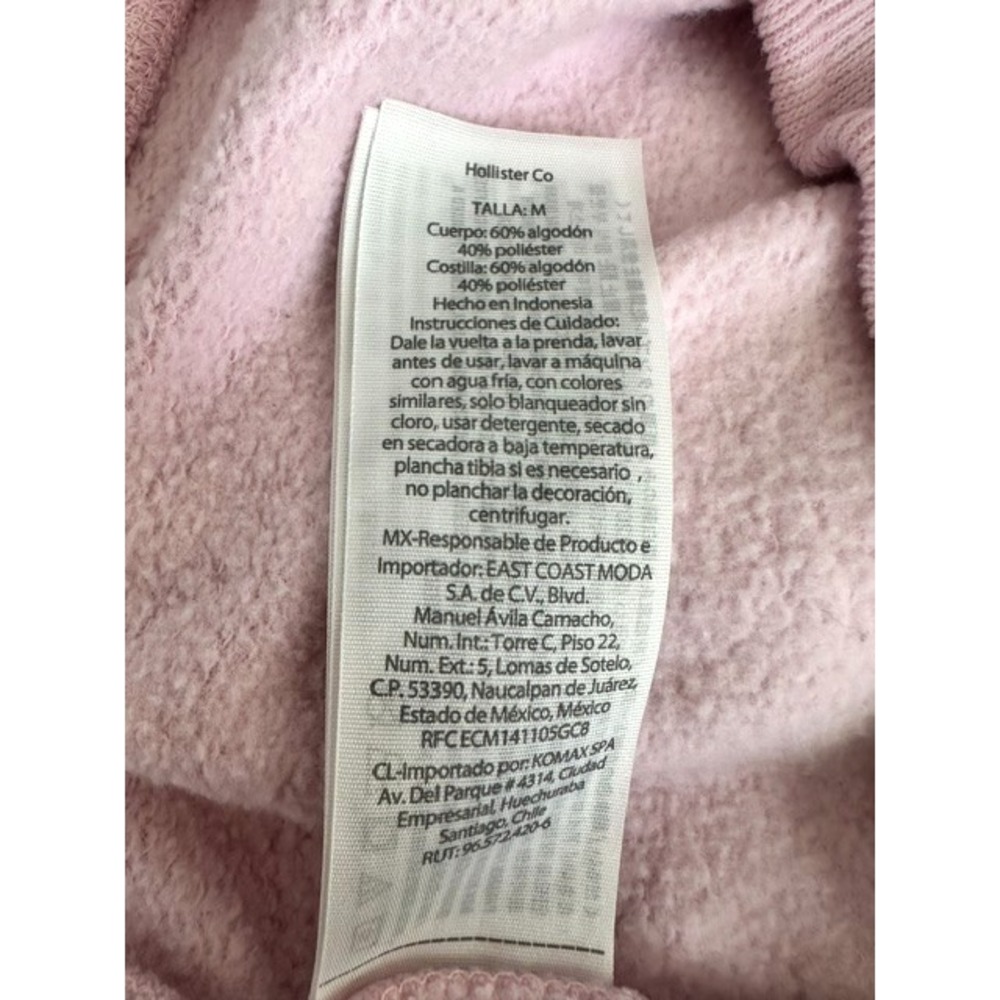 Hollister Women's Y2K Size Medium Pink Fleece Fold Over Waist Drawstring Shorts - Picture 6 of 7